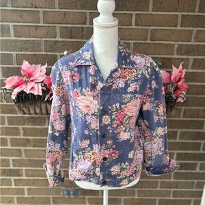 Vintage 90’sFloral Denim Jacket